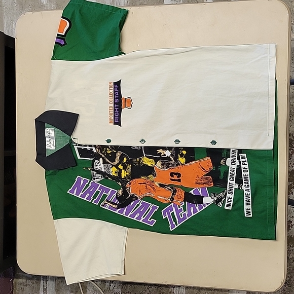 VTG Japanese Basketball Button Down - Picture 2 of 8